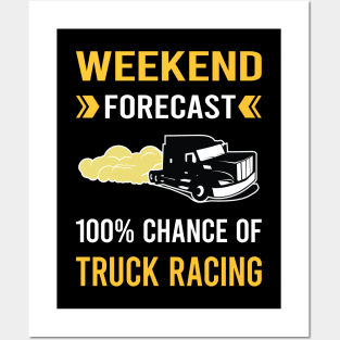 Weekend Forecast Truck Racing Race Posters and Art